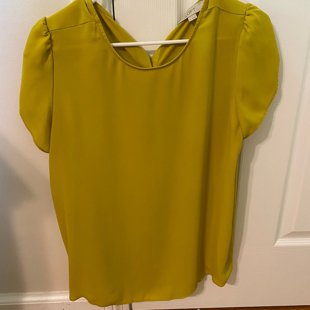Yellow LOFT blouse